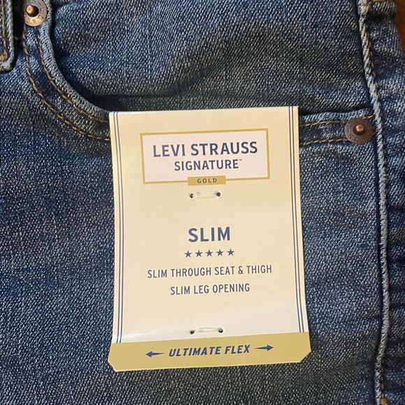 Levi's Strauss Mens Classic Slim Fit Blue Jeans size 28x30 - Picture 10 of 11